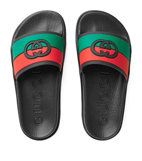 baby boy gucci slides|Gucci for kids boys.